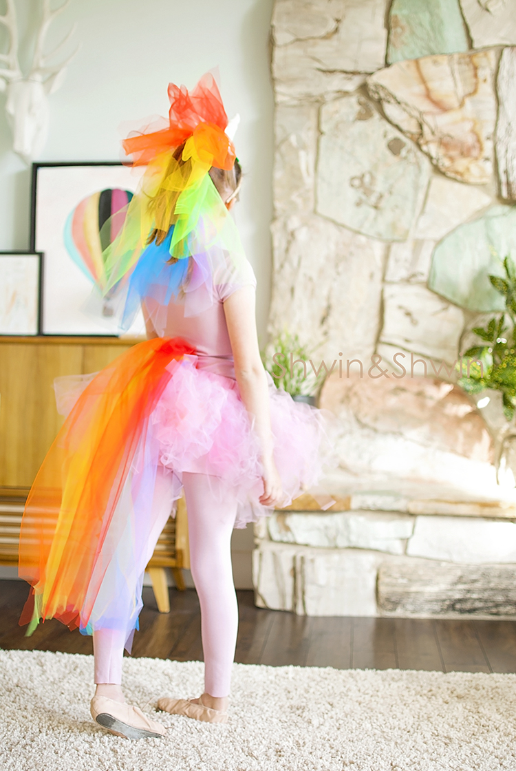 DIY Rainbow Unicorn Costume - Shwin and Shwin