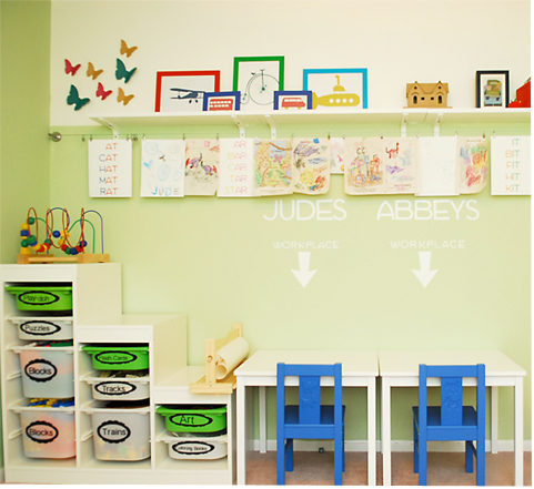Playroom Reveal {Before and After}