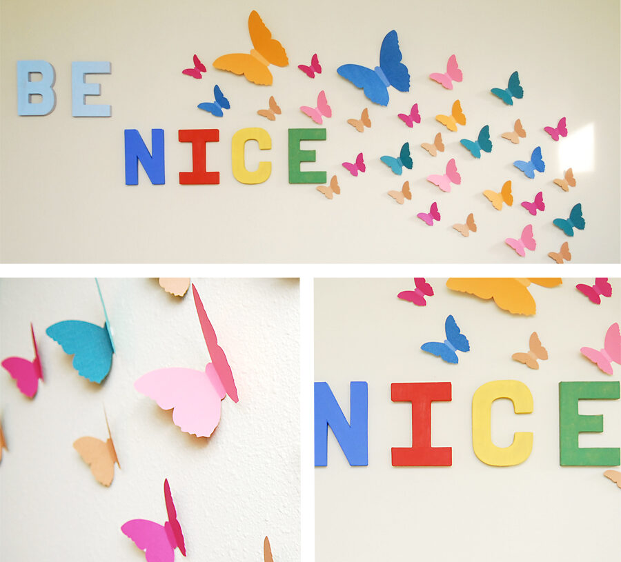 “Be Nice” Wall Mural