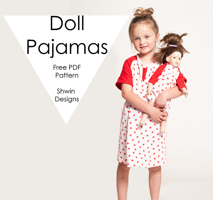 Orion's Pajama Set Sizes 2T to 14 Kids and Dolls PDF Pattern