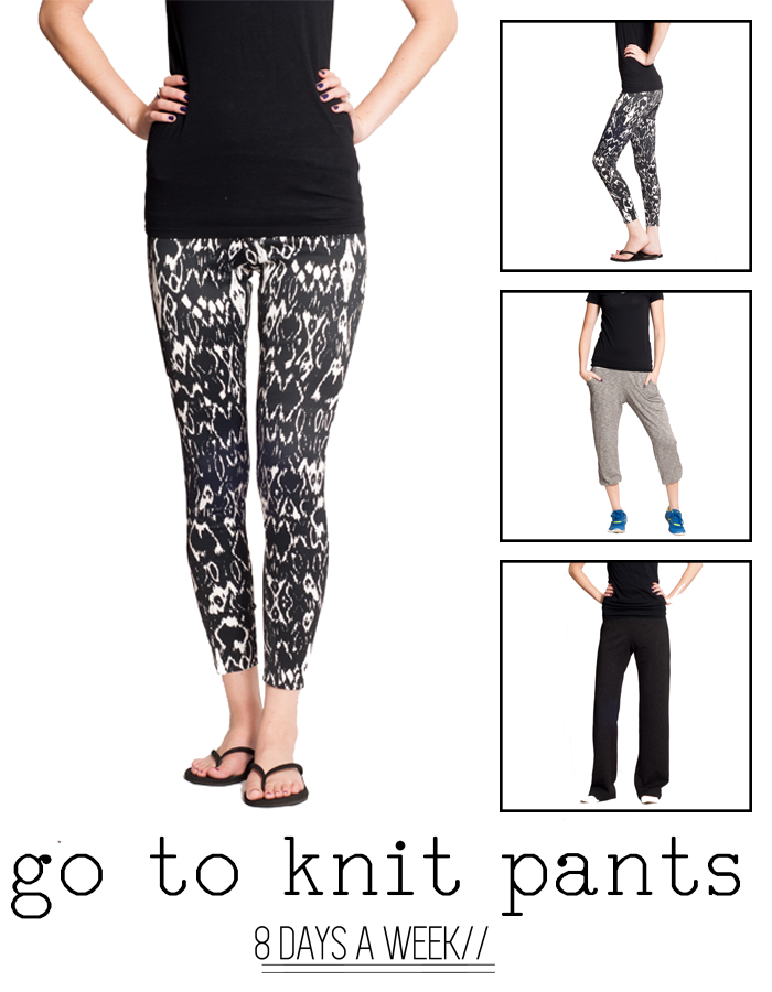 8 Days a Week Collection || Go to knit pants || Women's Pattern