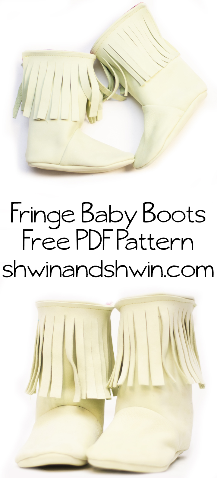 Fringe Baby Boots || Free PDF Pattern || Shwin&Shwin