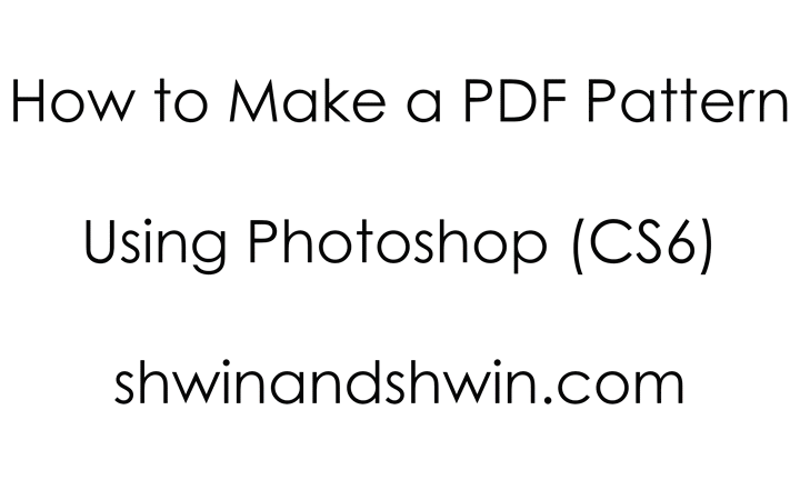 How to make a PDF Pattern in Photoshop