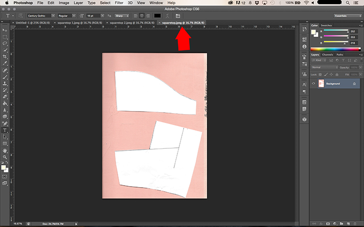 How to make a PDF Pattern using Photoshop || Step by step from sketch to print