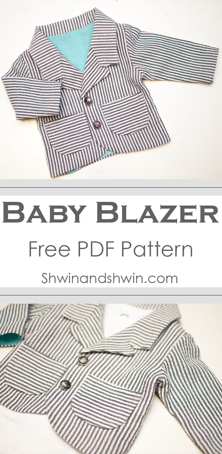 Baby Blazer Pattern || Free PDF Pattern || Shwin&Shwin
