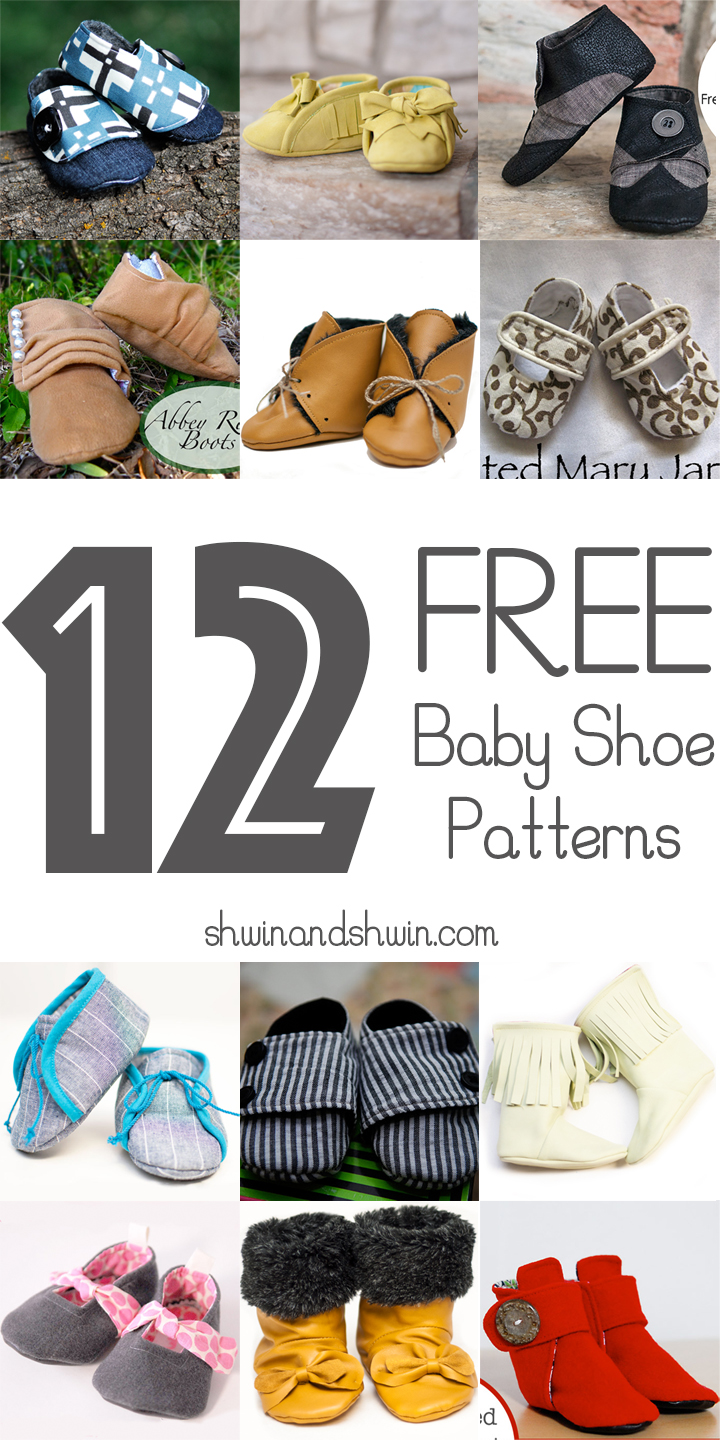 12 FREE Baby Shoe Patterns || Shwin&Shwin