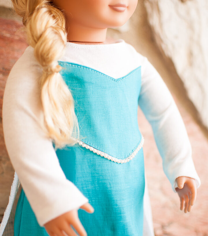 Elsa Inspired Doll Dress Pattern