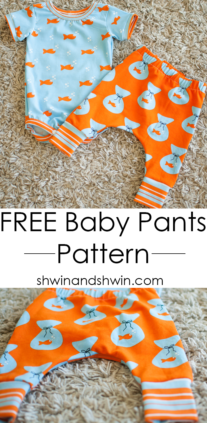 Free Baby Pants Pattern || PDF Pattern || Shwin&Shwin