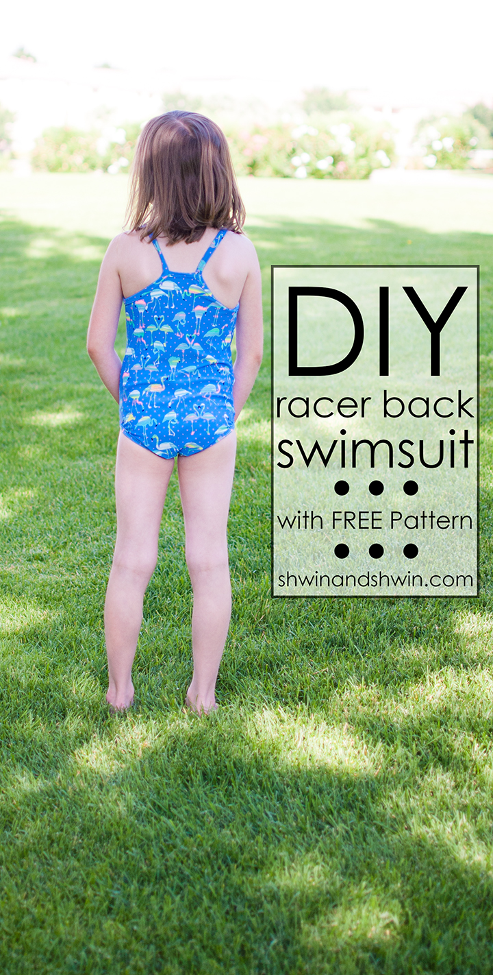 Hannah Racer Back Swimsuit and Leotard Sewing Pattern in Girls