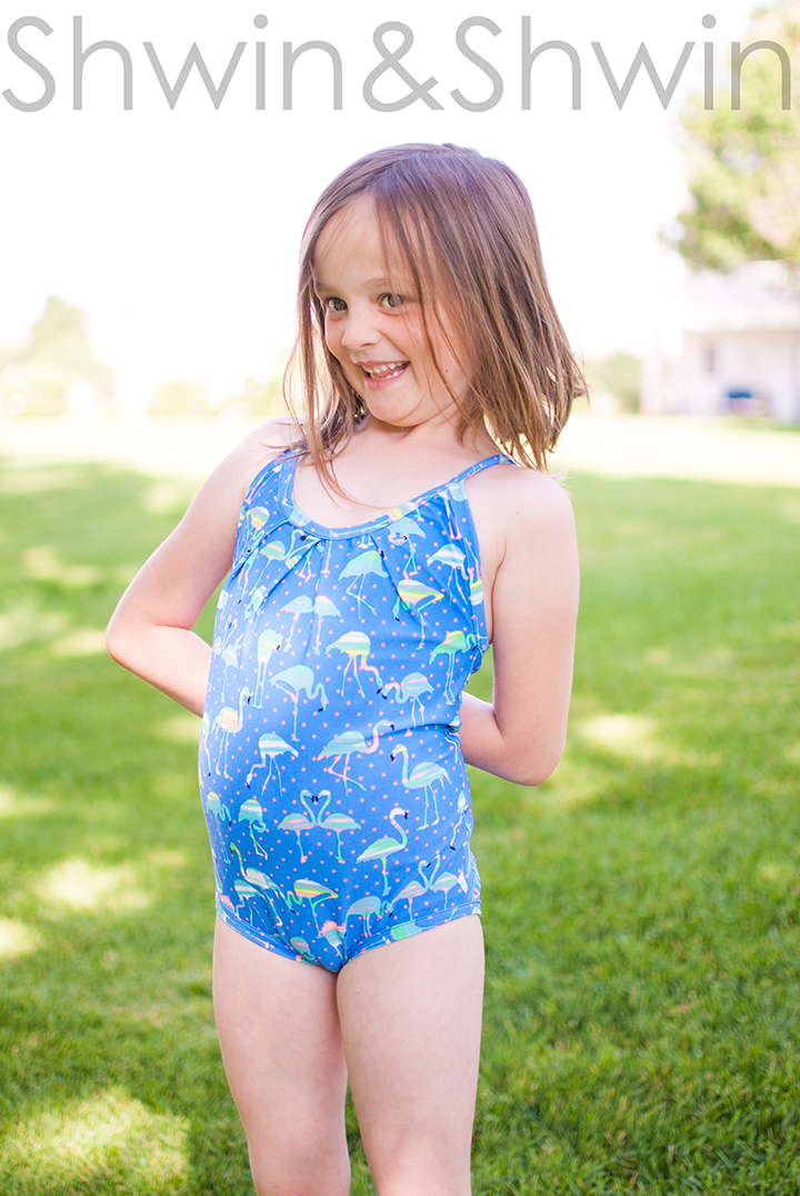 Hannah Racer Back Swimsuit and Leotard Sewing Pattern in Girls