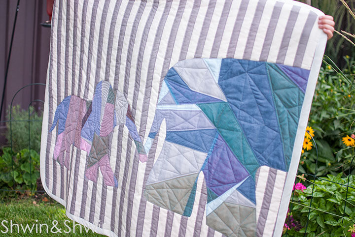 Elephants on Parade Quilt || FREE Pattern