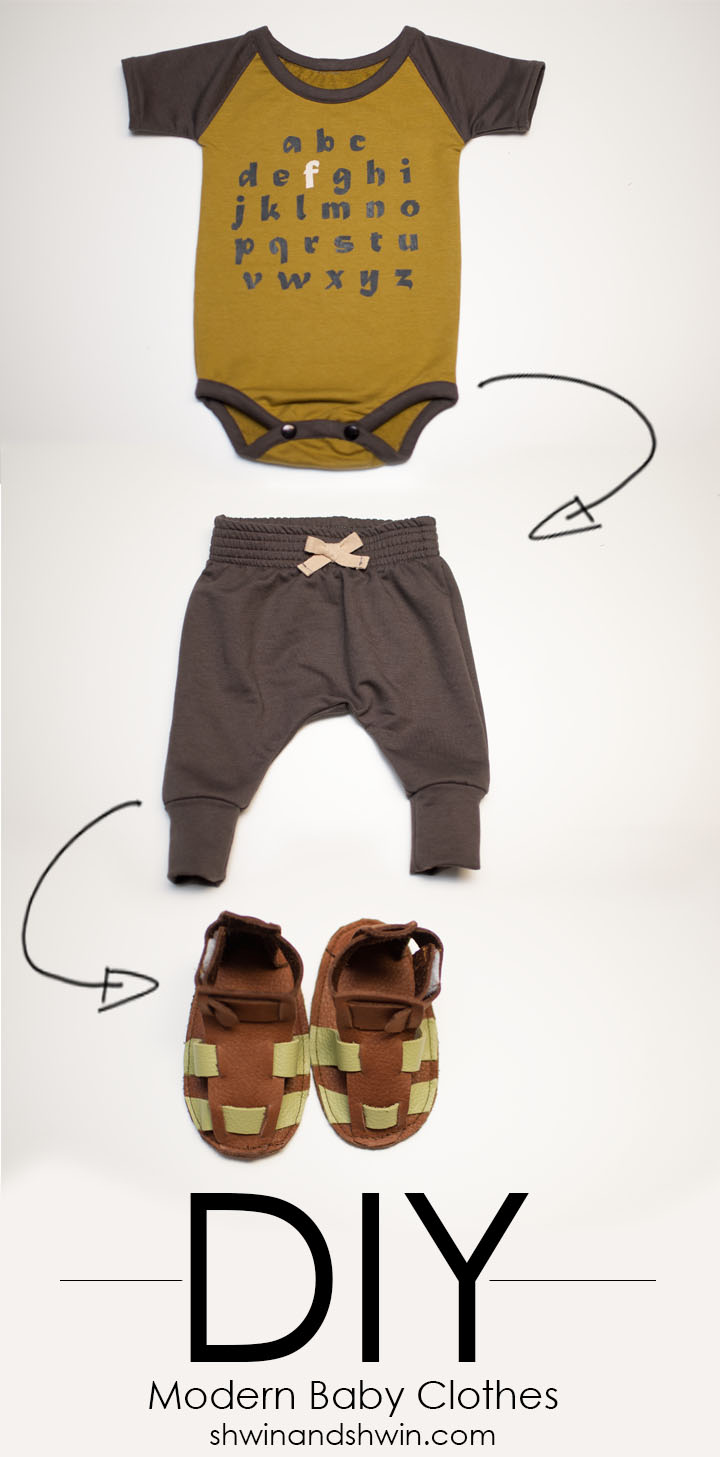 How to make a Raglan Onesie || Free Pattern || Modern Baby Clothes || Shwin&Shwin