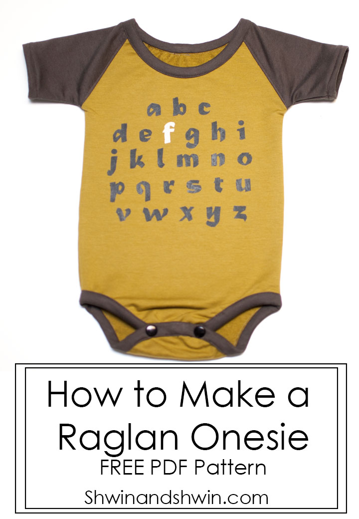 How to make a Raglan Onesie || Free Pattern || Modern Baby Clothes || Shwin&Shwin
