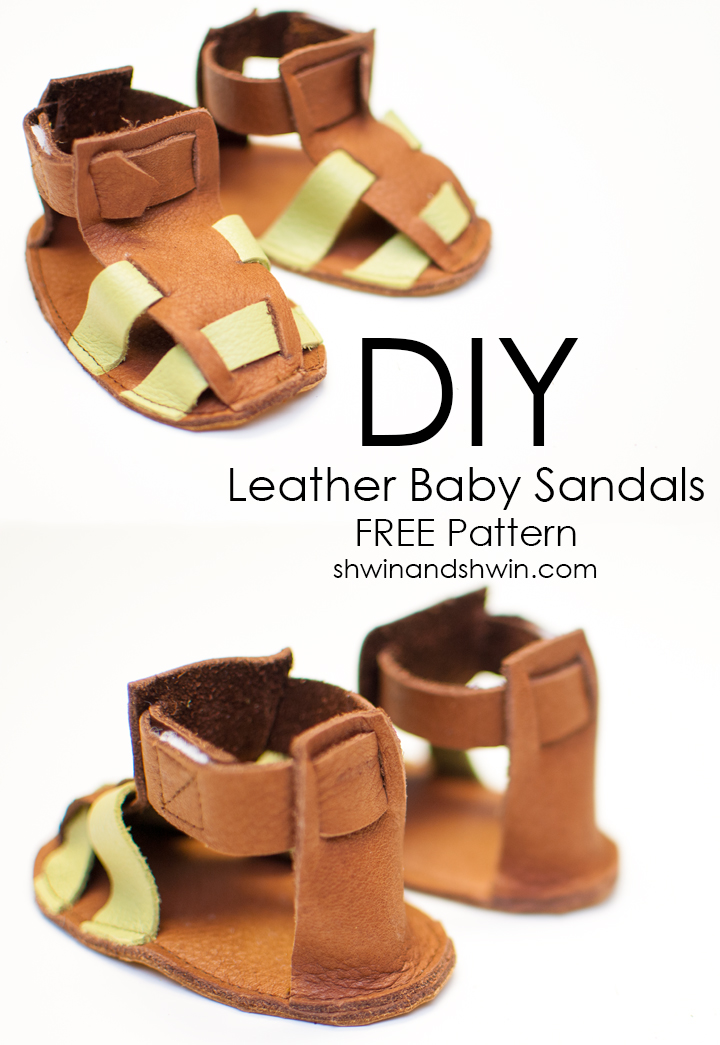 DIY Leather Sandals || FREE PDF Pattern || Shwin&Shwin
