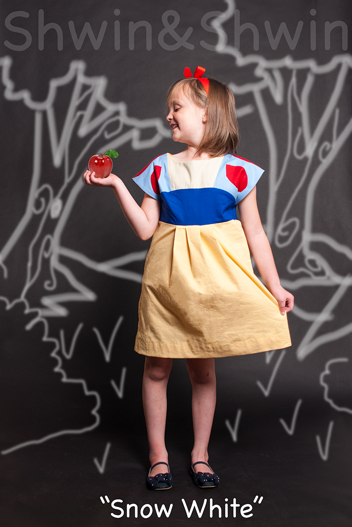 Everyday Princess Outfit from the Maggie Mae Sewing pattern || Snow White || Shwin&Shwin