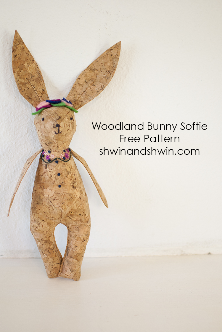 Woodland Bunny Softie || Free Pattern || Shwin&Shwin