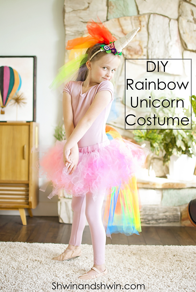 DIY Rainbow Unicorn Costume || #Unicorn #Costume #Halloween