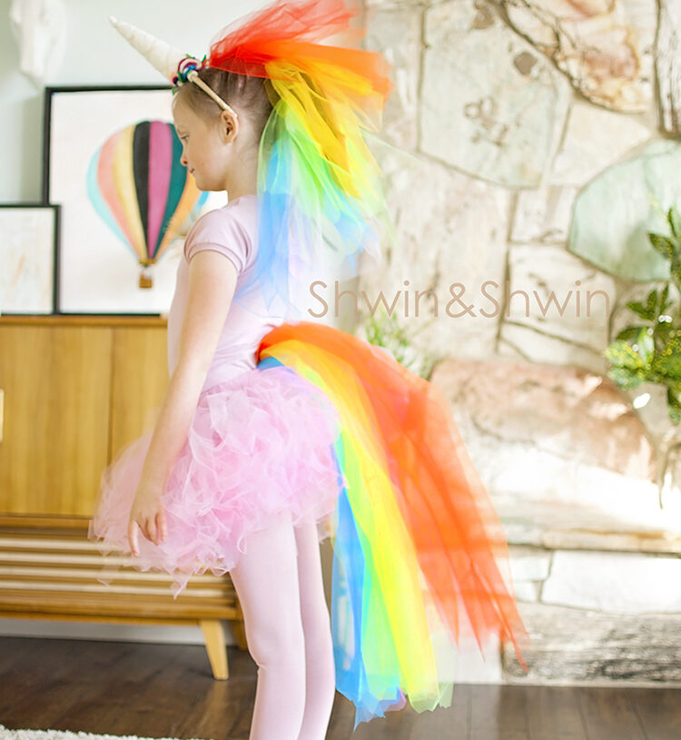 DIY Rainbow Unicorn Costume