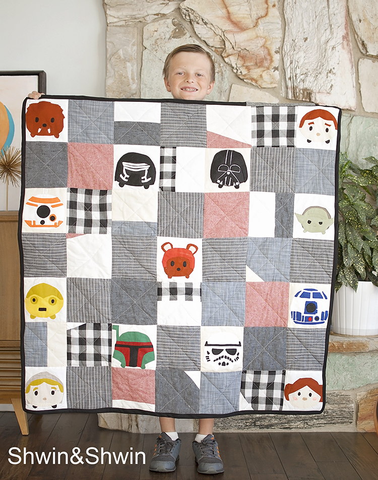 Star Wars "tsum tsum" Quilt || Free Templates || Shwin&Shwin