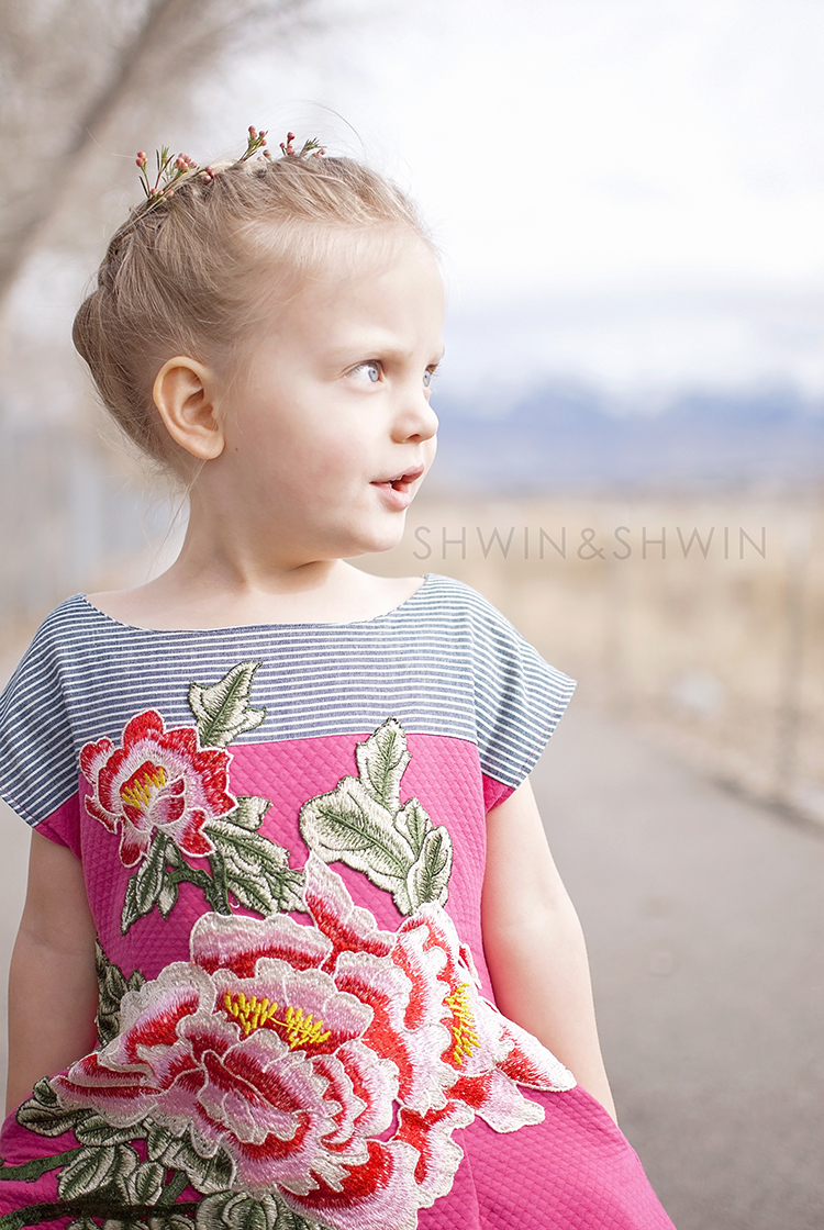 Embroidered Floral Easter Dress || Version 2 || Shwin&Shwin