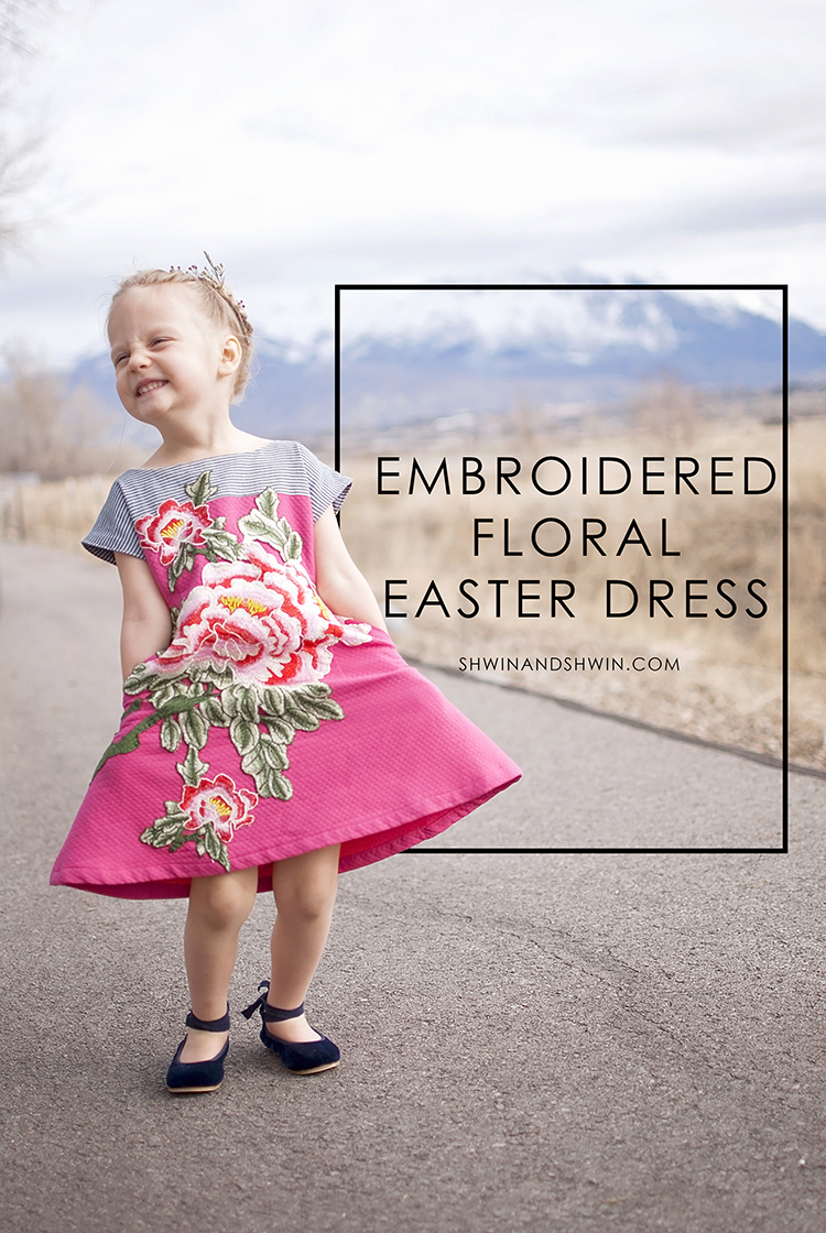 Embroidered Floral Easter Dress || Version 2 || Shwin&Shwin