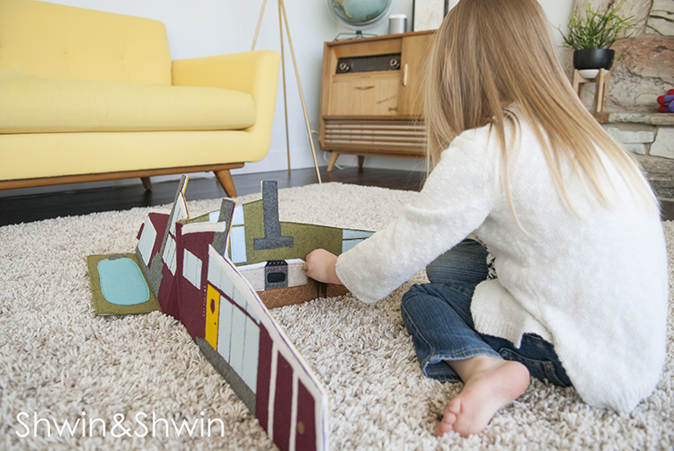 Mid Century Modern Travel Dollhouse with Free Pattern
