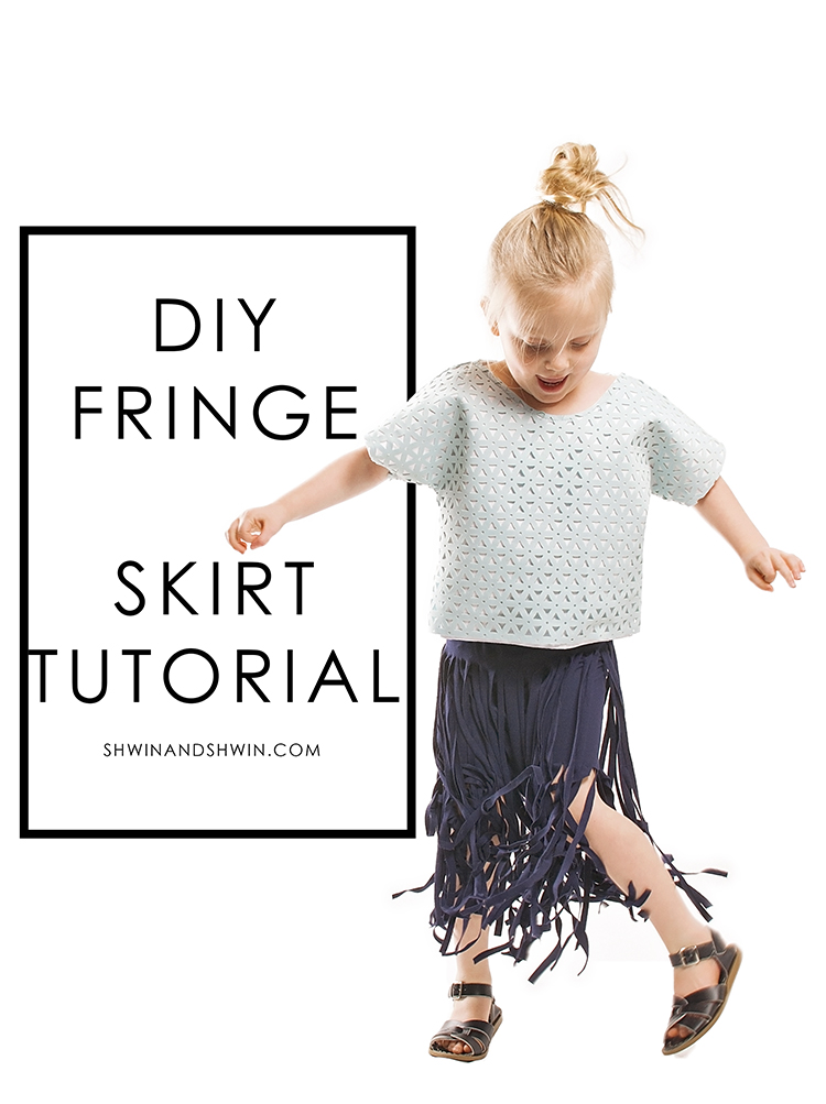 DIY Fringe Skirt Tutorial || Shwin&Shwin