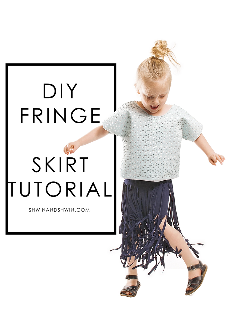 DIY Fringe Skirt Tutorial Shwin Shwin