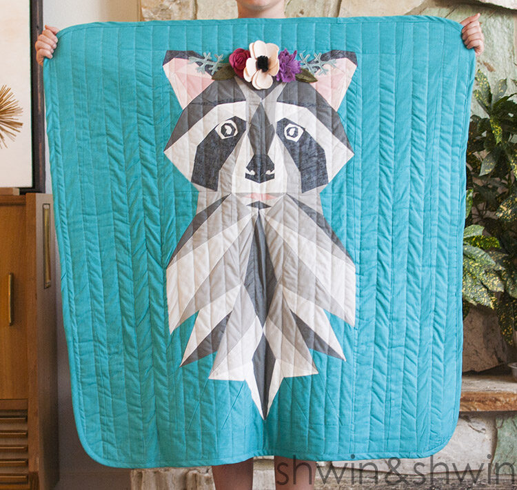 Woodland Raccoon Quilt || Free Pattern