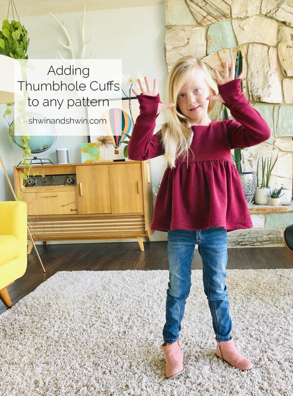 How to add Thumbhole Cuffs to Any Pattern - Shwin & Shwin