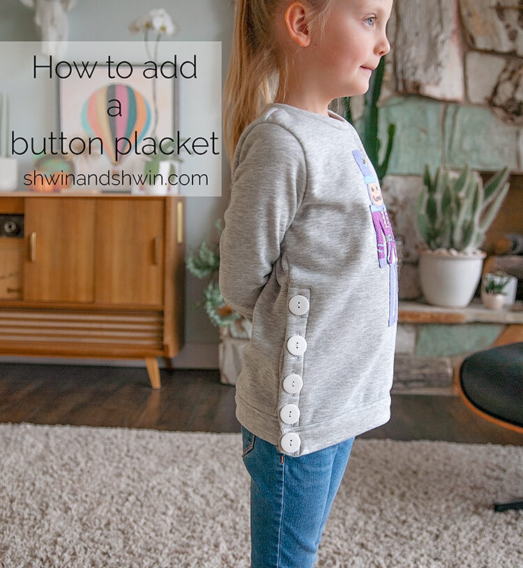 How to add a button placket