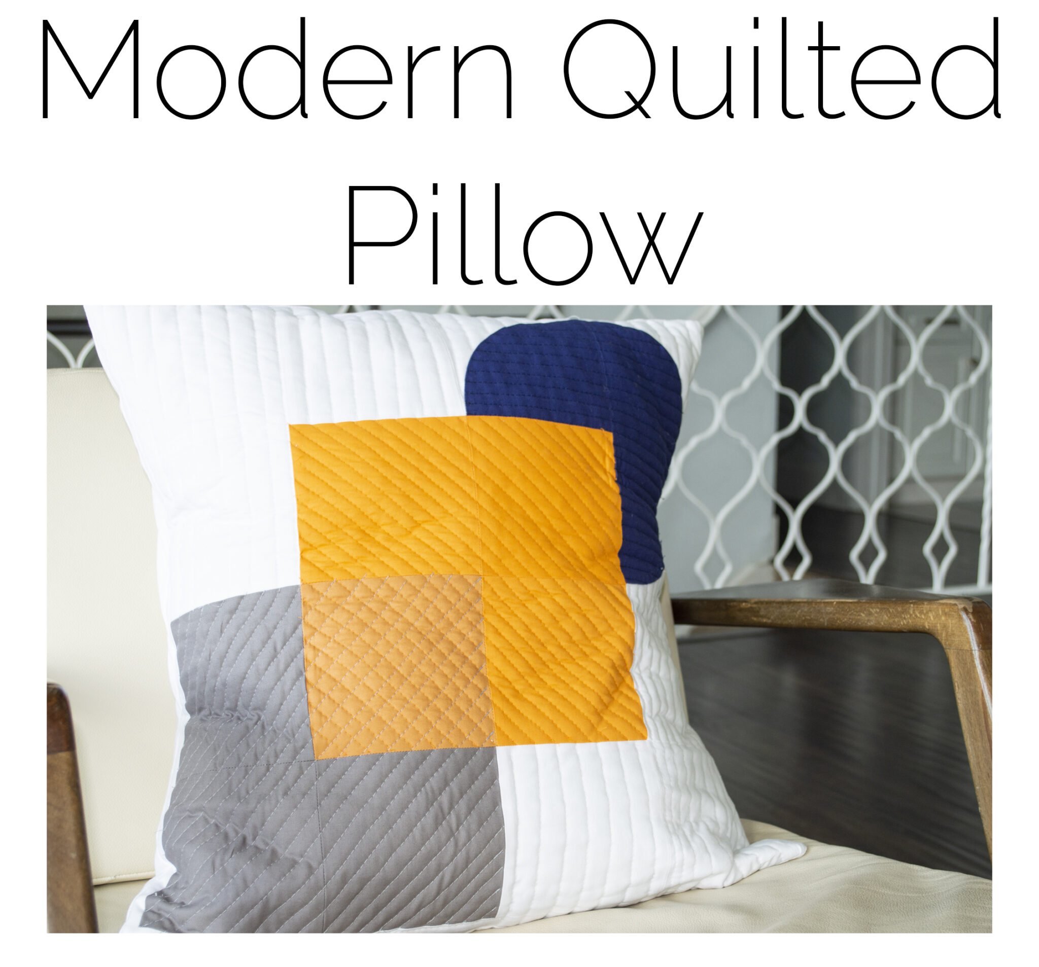 Quilted Modern Pillow Shwin & Shwin