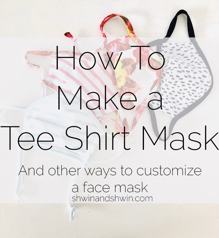 How to make an adjustable tee shirt mask