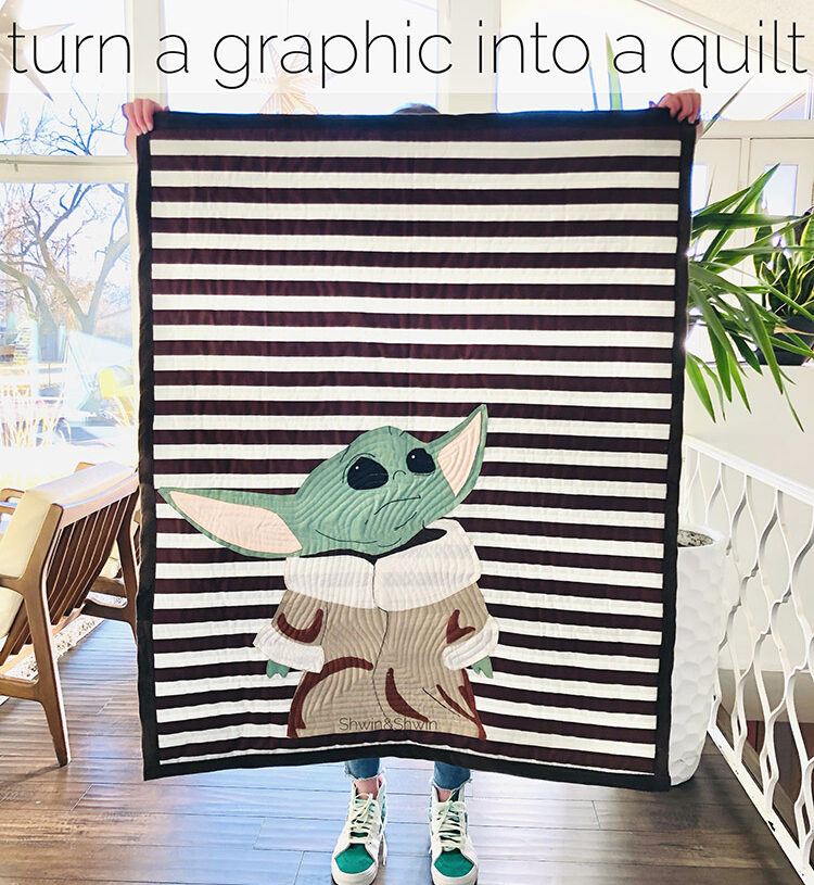 How to turn a graphic into a quilt