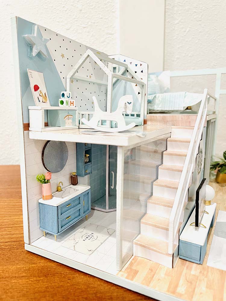 Putting together a clearance dollhouse kit